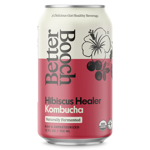 Organic Hibiscus Healer Kombucha - 12 FO