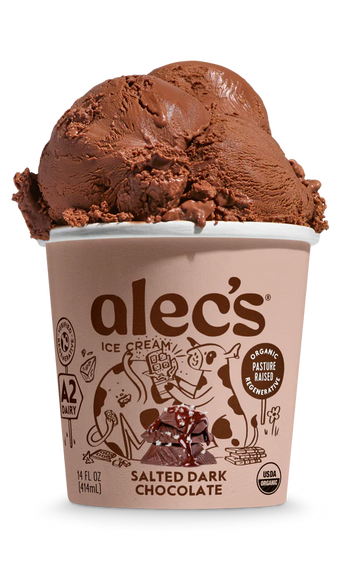 Organic Salted Dark Chocolate Ice Cream - 14 FO