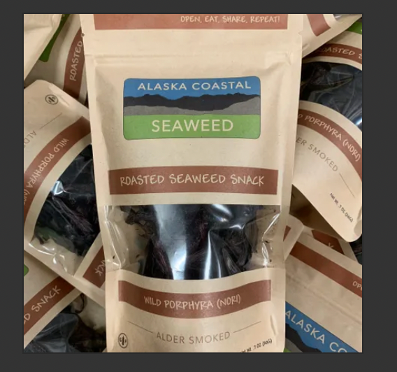 Alder Smoked Wild Nori Roasted Snack . 0.7 OZ