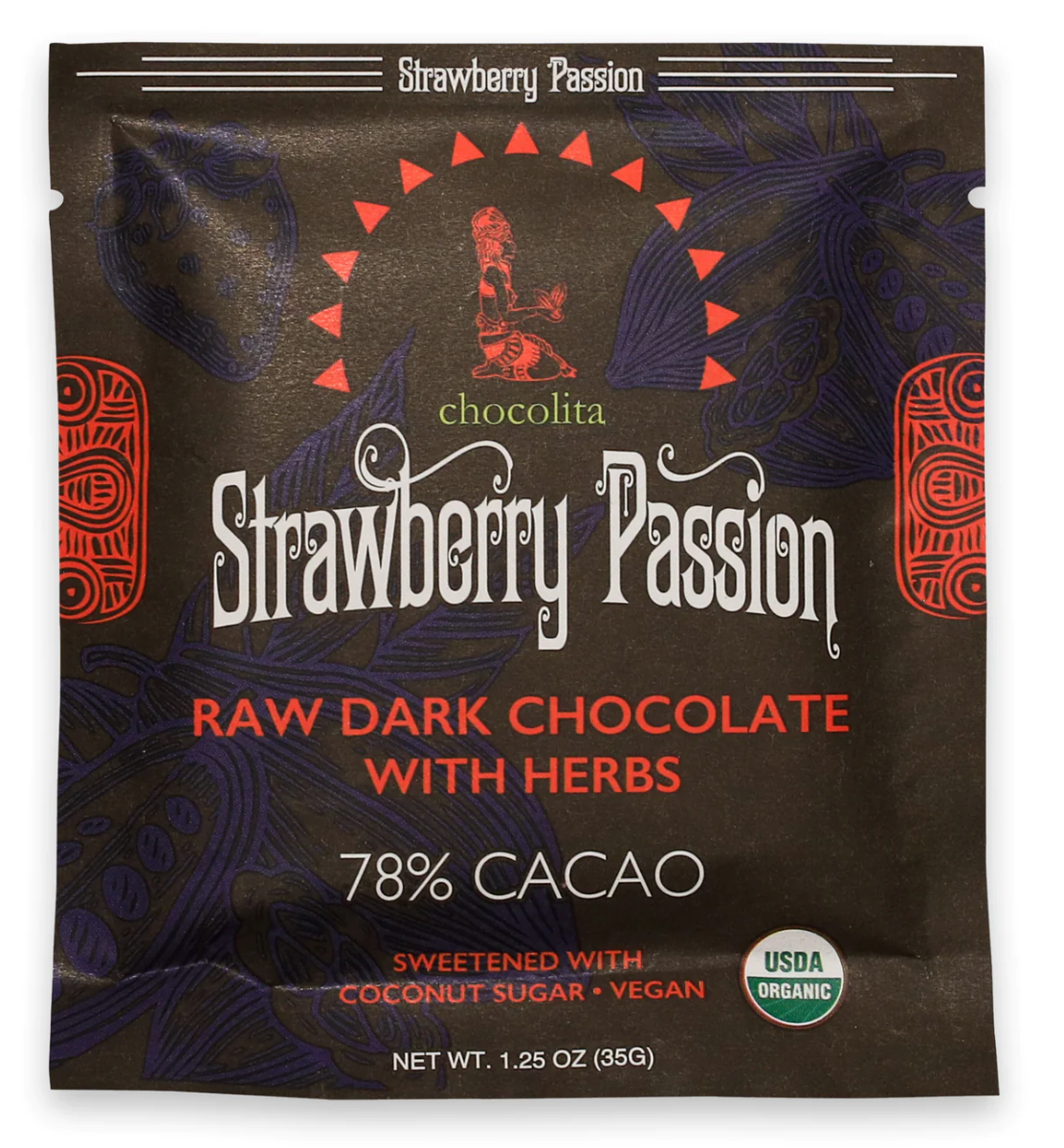 Strawberry Passion Raw Chocolate Bar