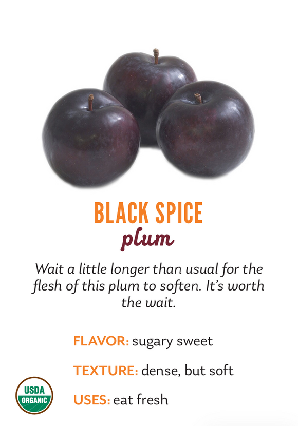 Organic Black Spice Plums - PINT