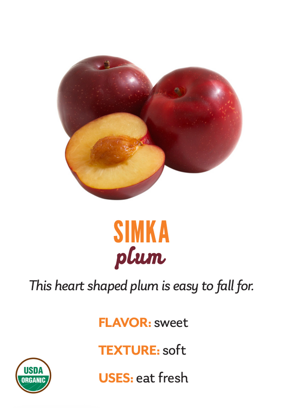 Organic Simka Plums - PINT