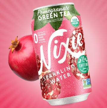 Nixie Pomegranate Green Tea Sparkling Water - 12 FO