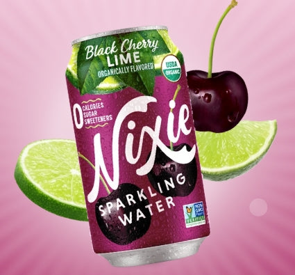 Nixie Black Cherry Lime Sparkling Water - 12 FO