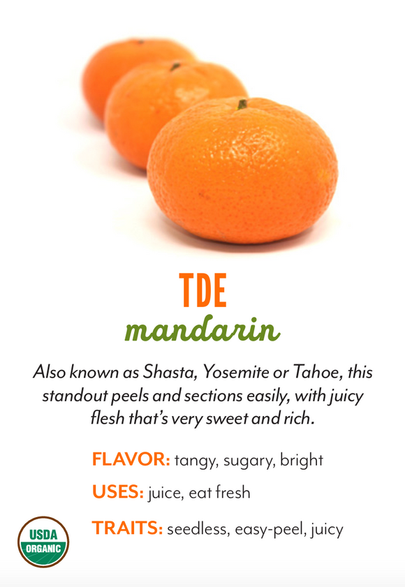 Organic TDE Mandarins - PINT