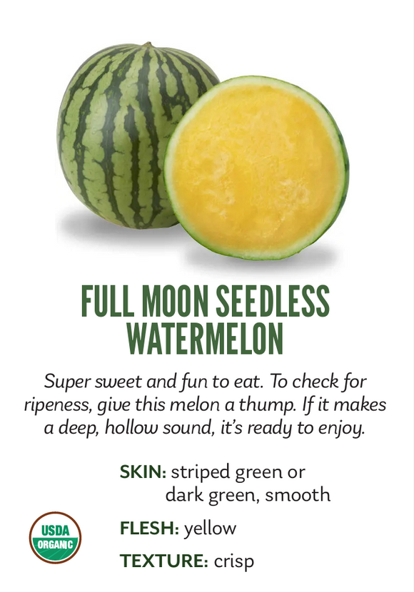 Organic Full Moon Watermelon - EACH