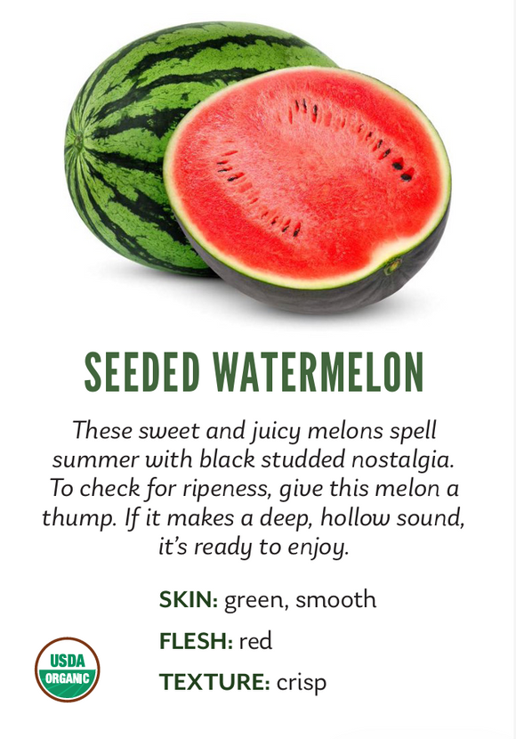 Organic Seeded Watermelon - EACH
