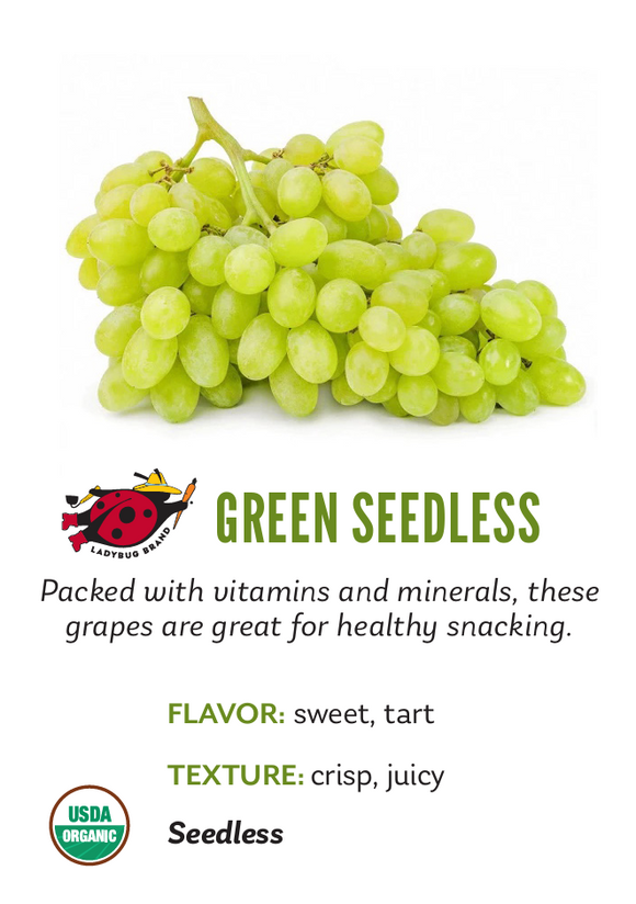 Organic Sugraone Grapes - 2 LB BIN