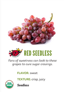 Organic Sparkle Grapes - 2 LB BIN-2