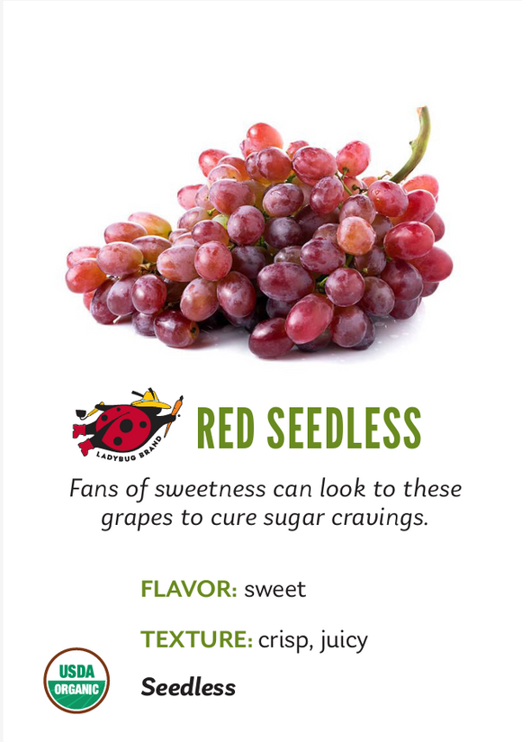 Organic Sparkle Grapes - 2 LB BIN