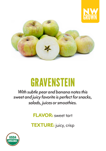 Organic Gravenstein Apples - 2 LB BIN