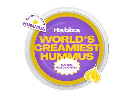 Habiza Garlic & Green Onion Hummus - 10 OZ