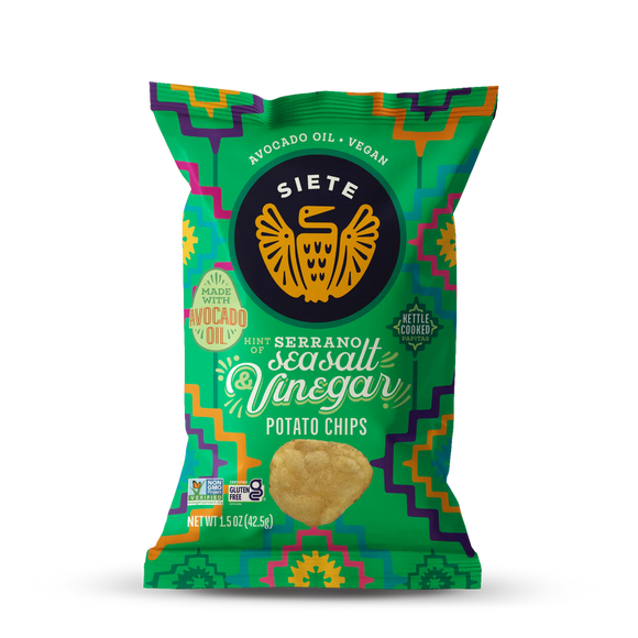 Siete Salt & Vinegar Potato Chips - 1.5 OZ