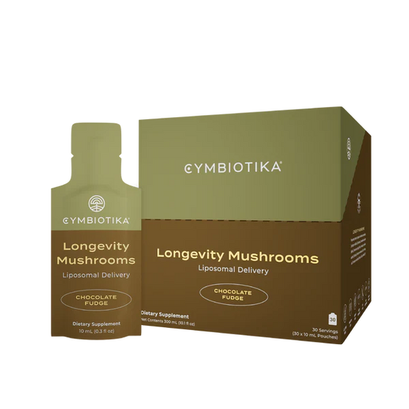 CYMBIOTIKA Longevity Mushrooms Liposomal Delivery - 10 ML POUCH