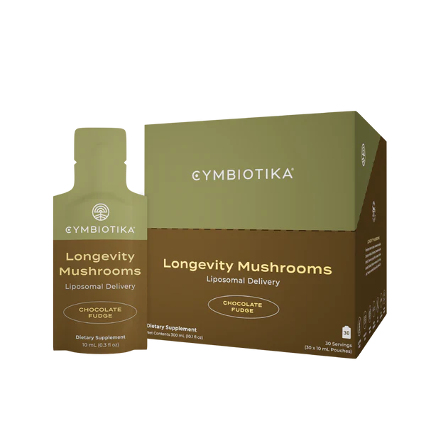 CYMBIOTIKA Longevity Mushrooms Liposomal Delivery - 10 ML POUCH