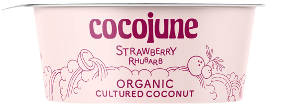 Cocojune Strawberry Rhubarb Yogurt - 4 FO