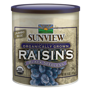 Organic Black Seedless Raisins - 15 OZ