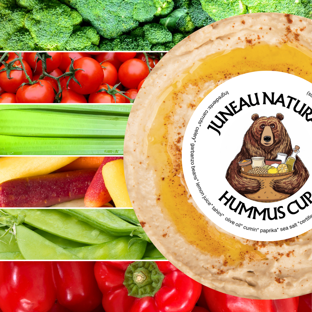 Juneau Natural Hummus Cup - 8 OZ