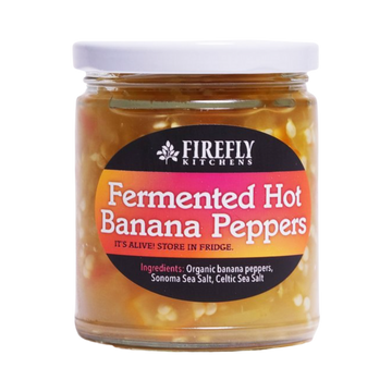 Organic Fermented Hot Banana Peppers - 9 OZ