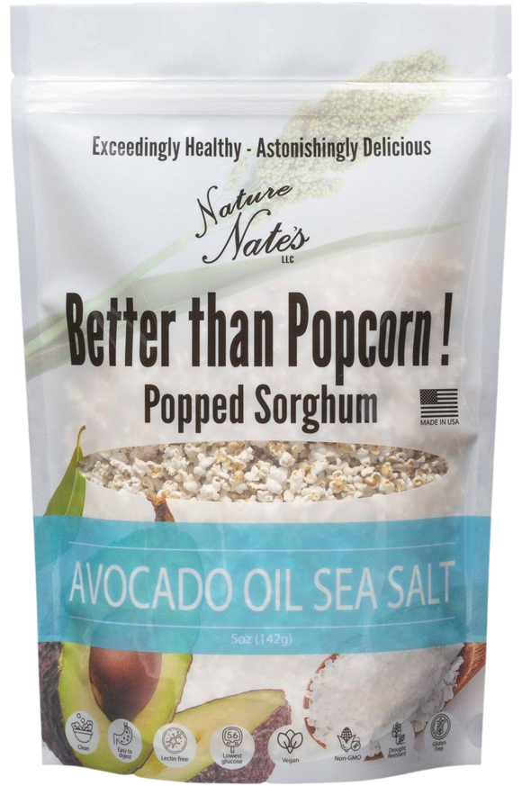 Avocado Oil  & Sea Salt Popped Sorghum - 5 OZ
