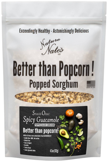 Spicy Guacamole Black Popped Sorghum - 7 OZ