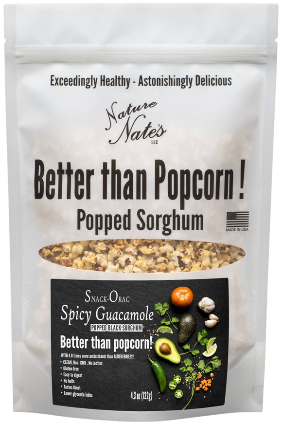 Spicy Guacamole Black Popped Sorghum - 7 OZ