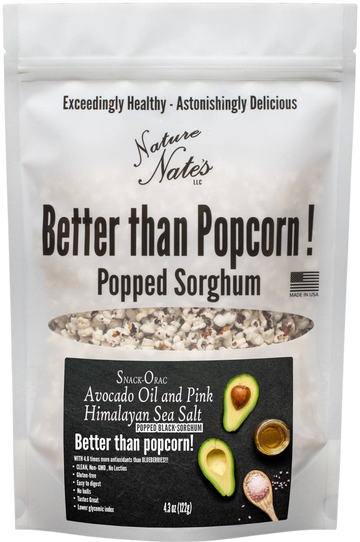 Avocado Oil & Pink Himalayan Black Popped Sorghum - 6 OZ