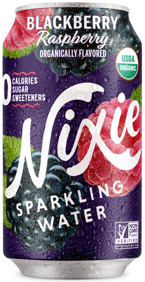 Nixie Blackberry Raspberry Sparkling Water - 12 FO