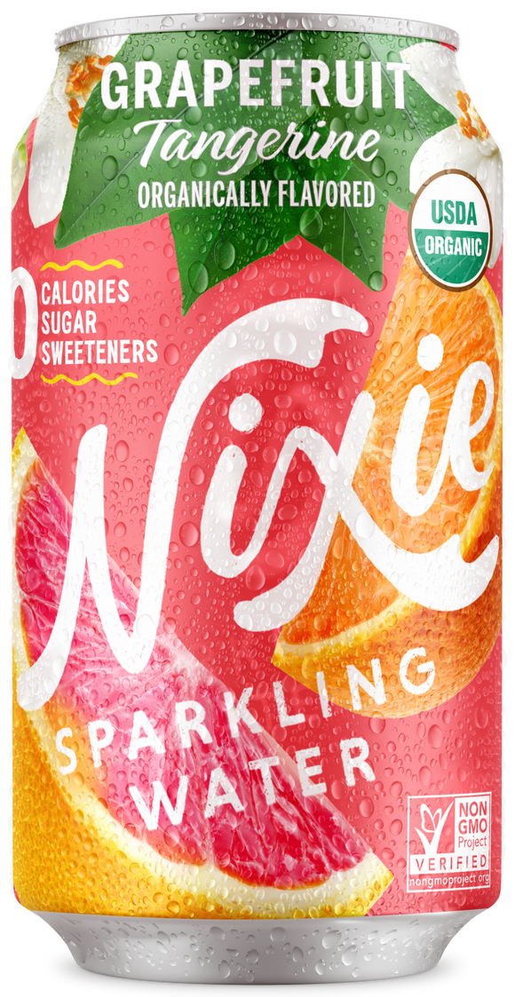 Nixie Grapefruit Tangerine Sparkling Water - 12 FO