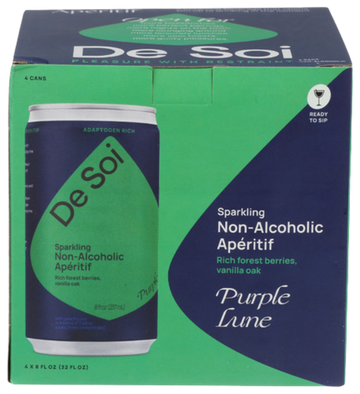 De Soi Purple Lune Mocktail - 4 PK