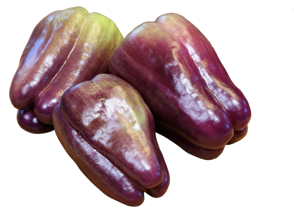 Organic Purple Bell Peppers - EACH