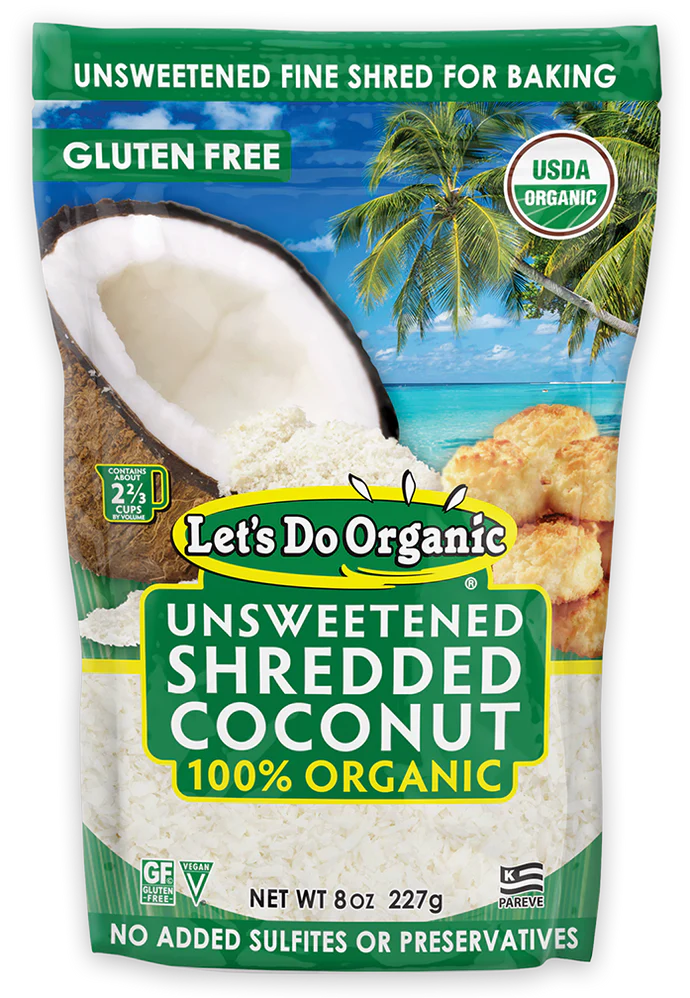 Organic Unsweetened Shredded Coconut - 8 OZ