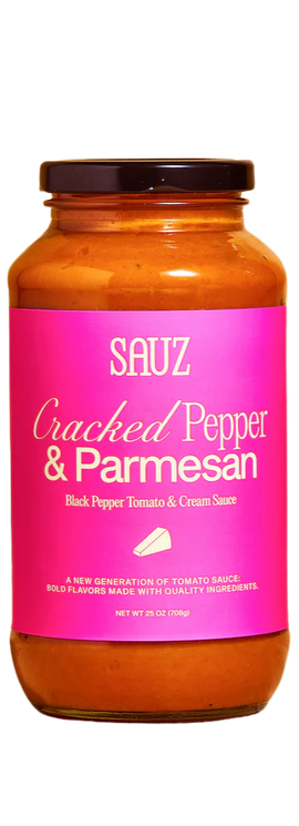 Sauz Cracked Pepper and Parmesan Sauce - 25 OZ