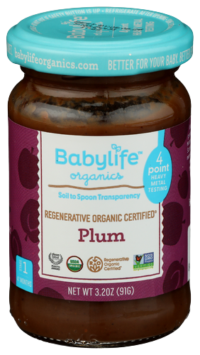 Babylife Organic Plum Puree - 3.2 OZ