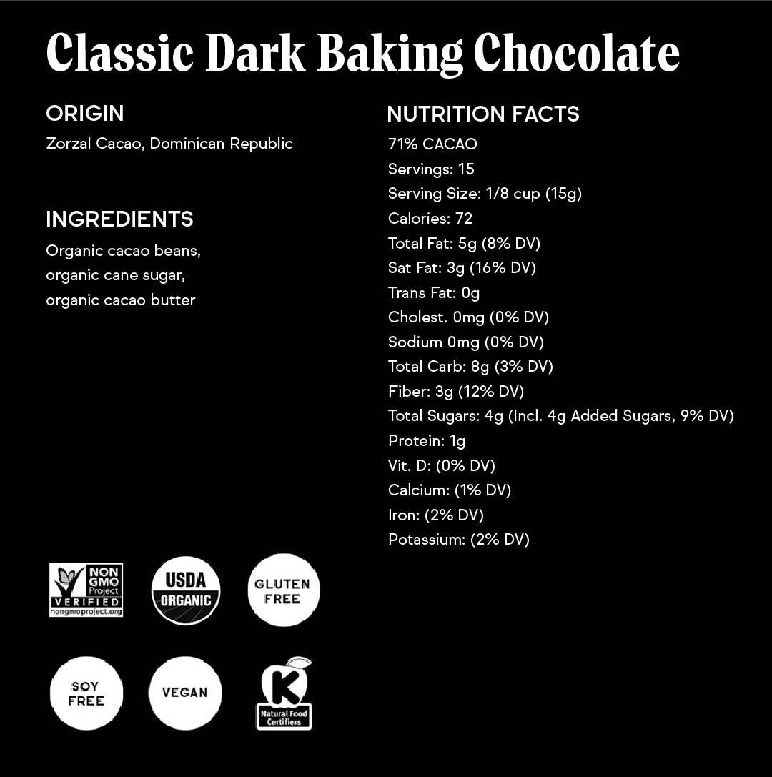 71% Classic Dark Baking Chocolate