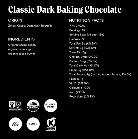 71% Classic Dark Baking Chocolate