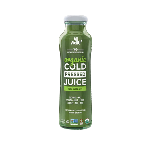 Allwello Cold-Pressed Go Green Juice - 11 FO