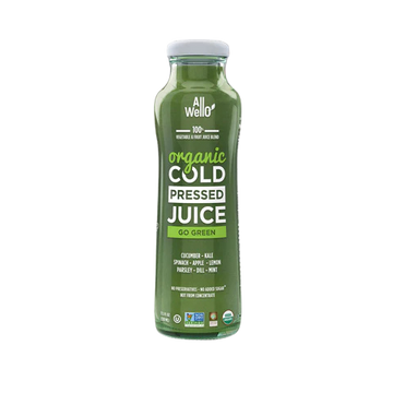Allwello Cold-Pressed Go Green Juice - 11 FO