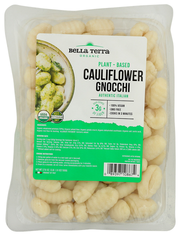Bella Terra Organic Cauliflower Gnocchi - 17.6 OZ