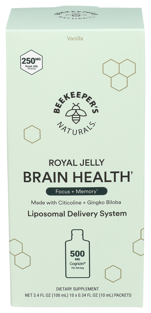 Beekeepers Liposomal Brain Health -  10x0.34 FL OZ