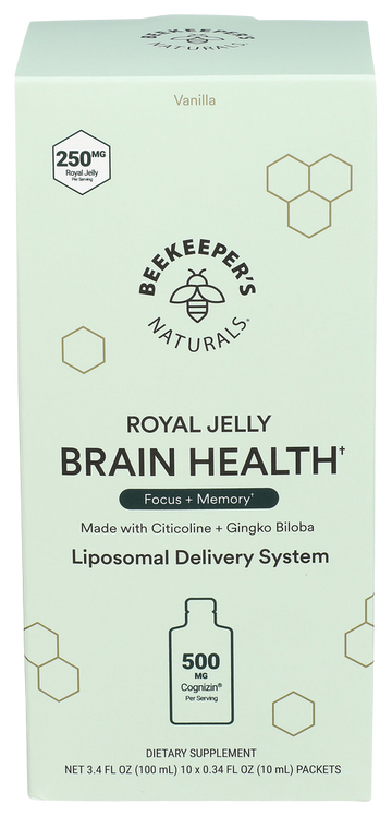 Beekeepers Liposomal Brain Health -  10x0.34 FL OZ