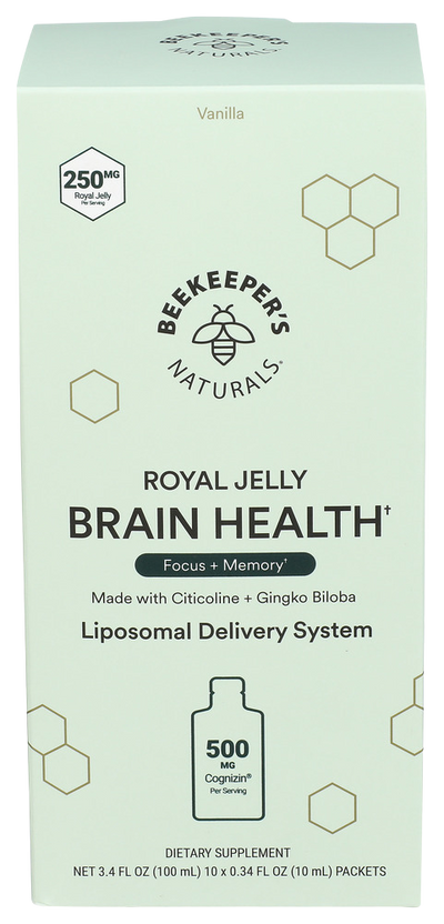 Beekeepers Liposomal Brain Health -  10x0.34 FL OZ