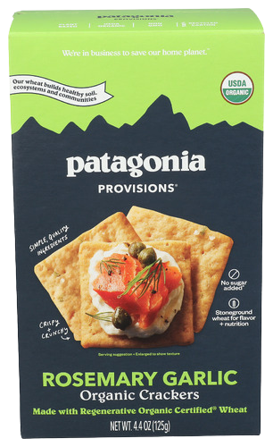 Organic Rosemary Garlic Crackers - 4.4 OZ