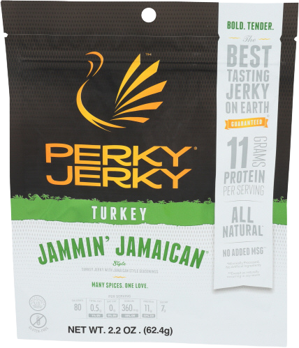 Perky Jammin' Jamaican Turkey Jerky - 2.2 OZ