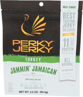 Perky Jammin' Jamaican Turkey Jerky - 2.2 OZ
