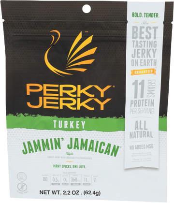 Perky Jammin' Jamaican Turkey Jerky - 2.2 OZ