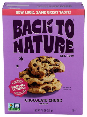 Back To Nature Chocolate Chunk Cookies - 7.5 OZ