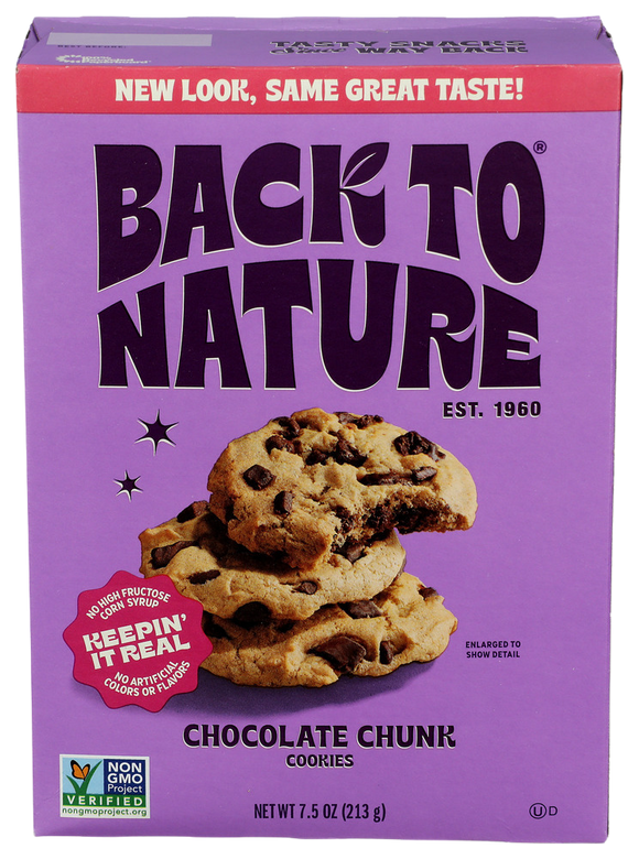 Back To Nature Chocolate Chunk Cookies - 7.5 OZ