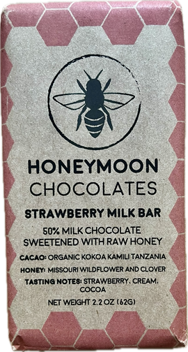 Honeymoon Chocolates Strawberry Milk Bar - 2.2 OZ