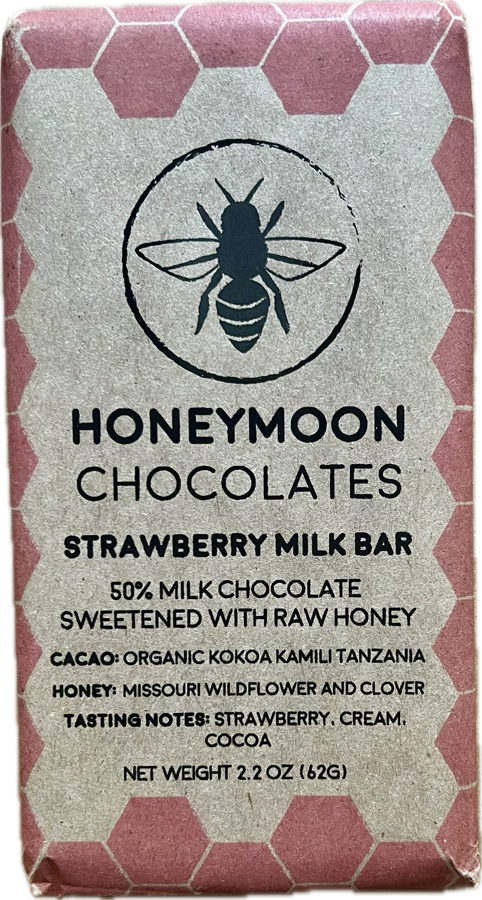 Honeymoon Chocolates Strawberry Milk Bar - 2.2 OZ